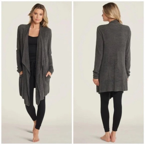 Barefoot Dreams Bamboo Chic Lite Calypso Open Front Wrap/Cardigan - Picture 1 of 9